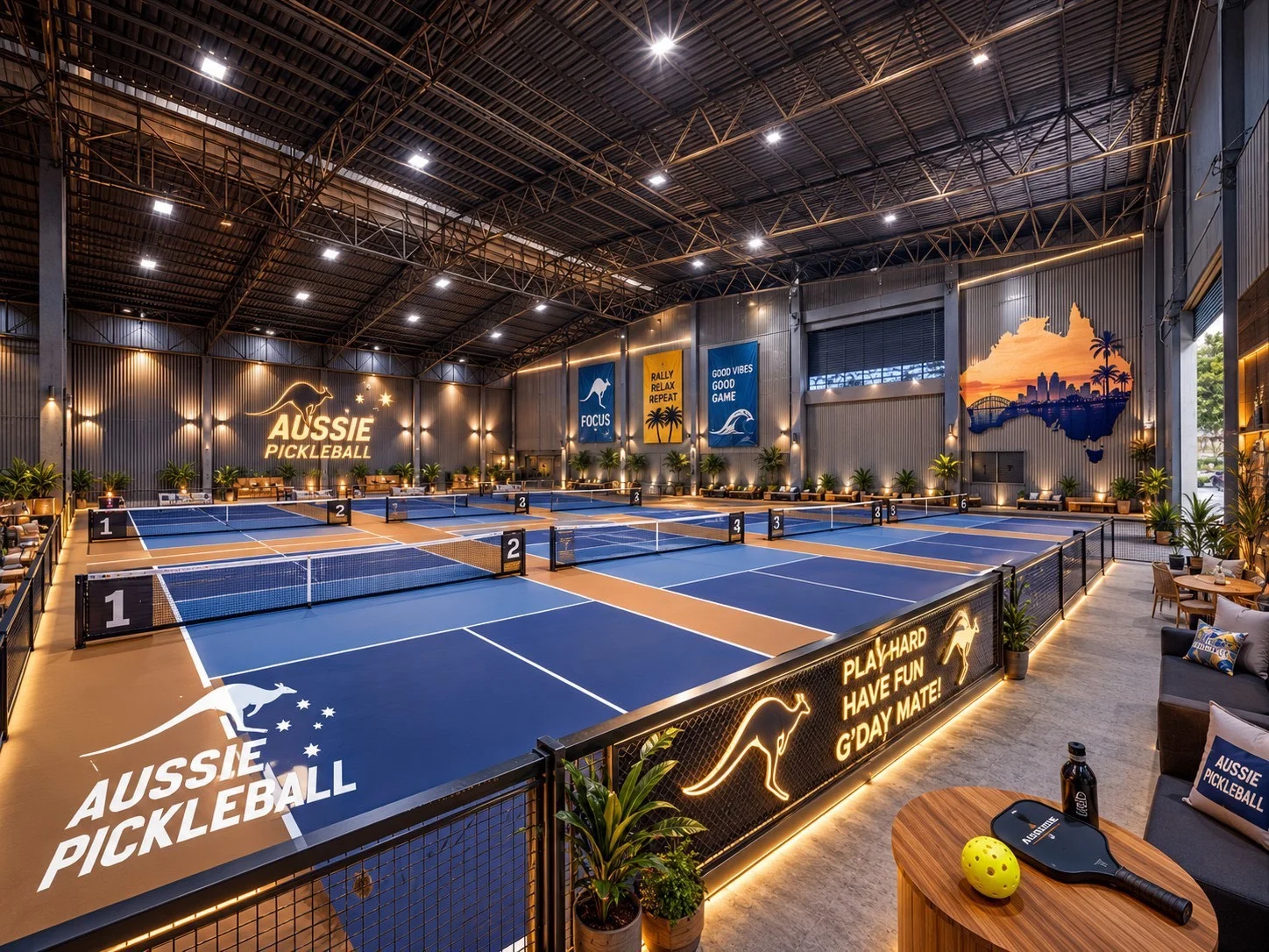 AUSSIE PICKLEBALL · งานออกแบบสนาม · ภาพ 1
